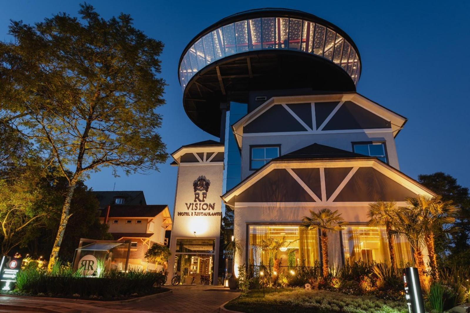 Hotel E Restaurante Giratorio Rf Vision - A Melhor Vista 360 De Грамаду Екстер'єр фото
